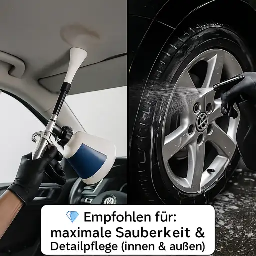 Extreme Clean + Außenreinigung & Sprühversiegelung – maximale Komplettaufbereitung Innen & Außen in Münster & Coesfeld
