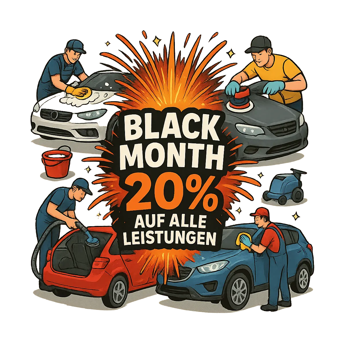 Black Month Autoaufbereitung - 20% auf alle Leistungen