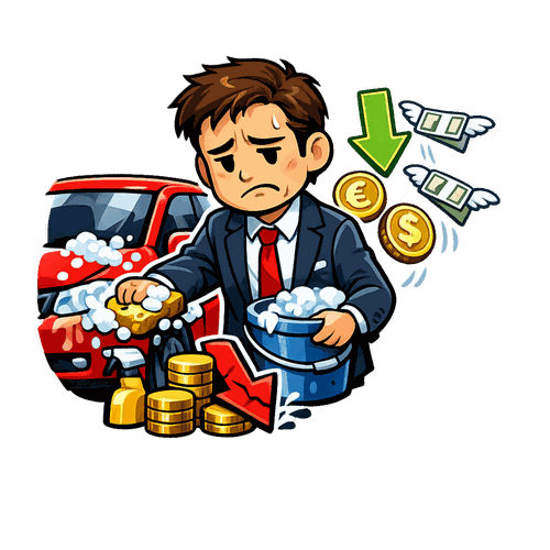 Mitarbeiter muss Firmenauto selbst waschen