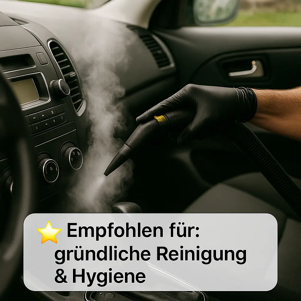 Premium Clean Innenreinigung – gründliche Dampfreinigung im Auto Münster & Coesfeld