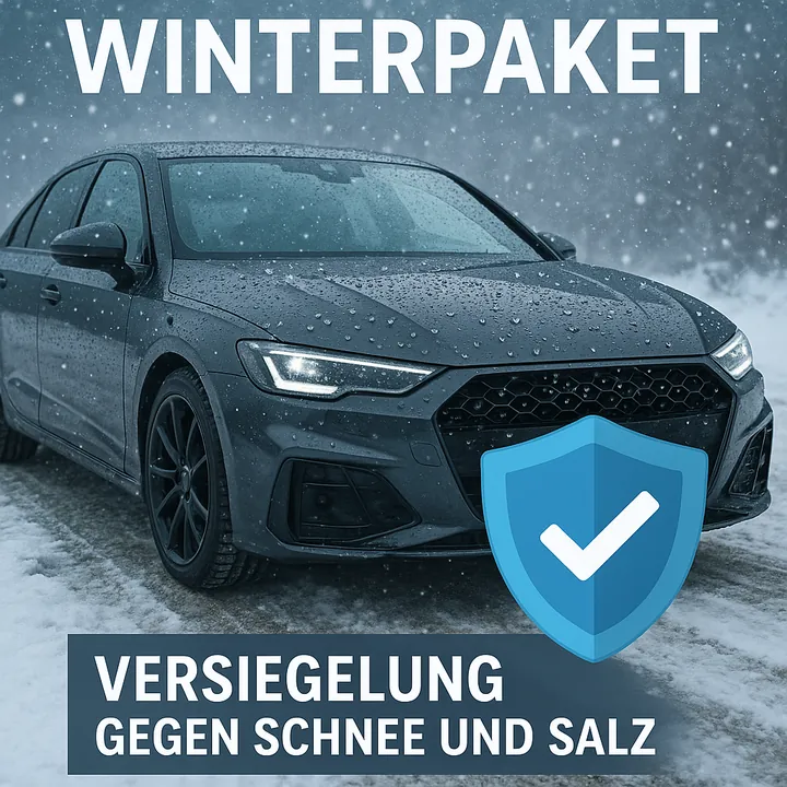 Winterpaket Autoaufbereitung mit Versiegelung gegen Salz und Winterschmutz